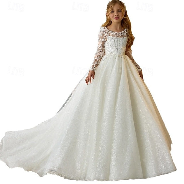 Girl Party Flower Girls' Dress Communion First
