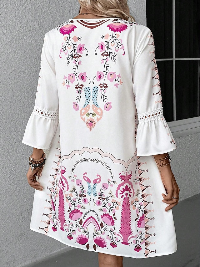 Women's Midi Dress Chiffon Dress Boho Chic Dresses Boho