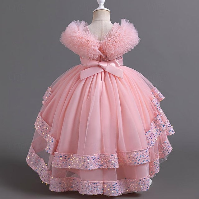 Sequin Kids Girls' Party Flower Girl Sleeveless Dress