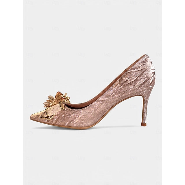 Heels Women Silver Sparkling – Glitter Shoes High Wedding for