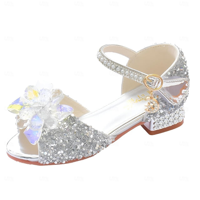 �?Crystal Shoes Rhinestone Girls' Flower Glittery