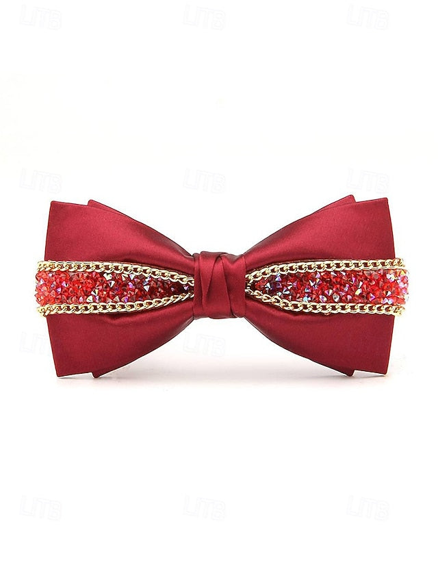 Red Men's Tie – Christmas Bow