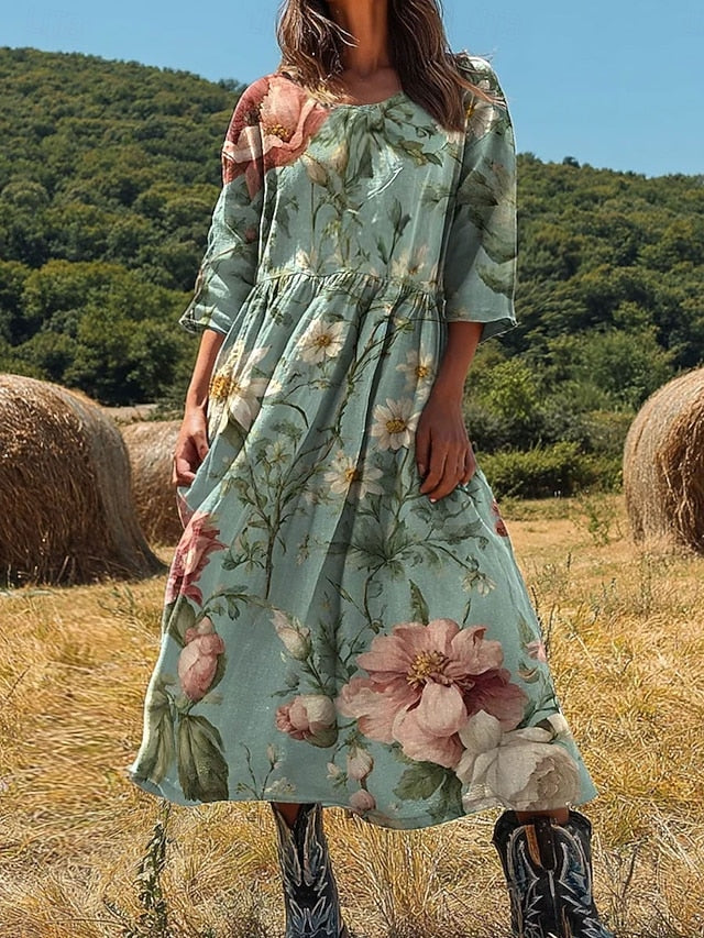 Women's Maxi Dress Casual Dress Bohemia Beach Regular Fit