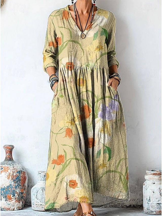 Women's Maxi Dress A Line Dress Vacation Casual Boho Going