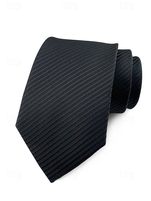 tie striped satin Men's