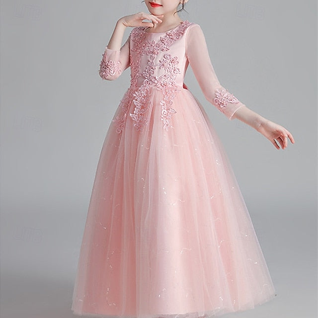 Flower Girl Girls' Kid's Princess Dress