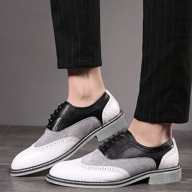 in Gatsby-Inspired Men's Oxford Shoes Spectator Wingtip