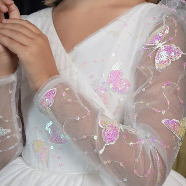 Kids First Girls' Flower Communion Party Dress Girl