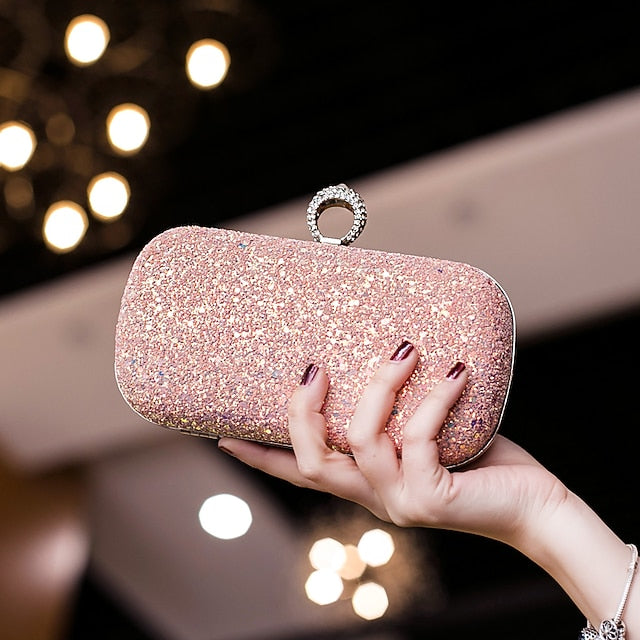 PU Bags Clutch Evening Bag Women's Wristlet Leather