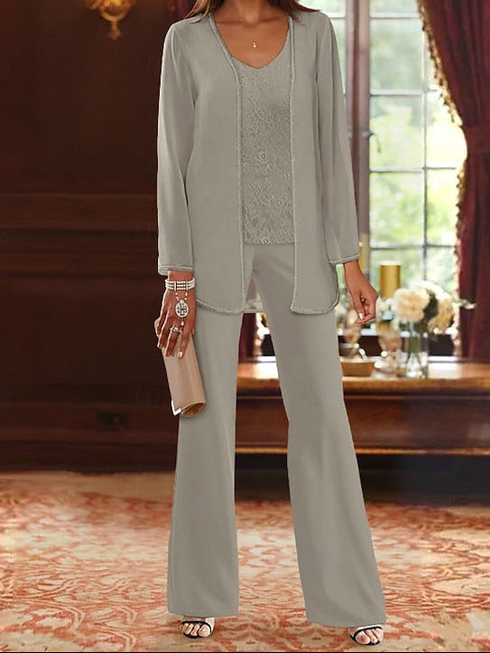 3 Formal Bride of Pantsuit Beach Mother Wedding the Piece
