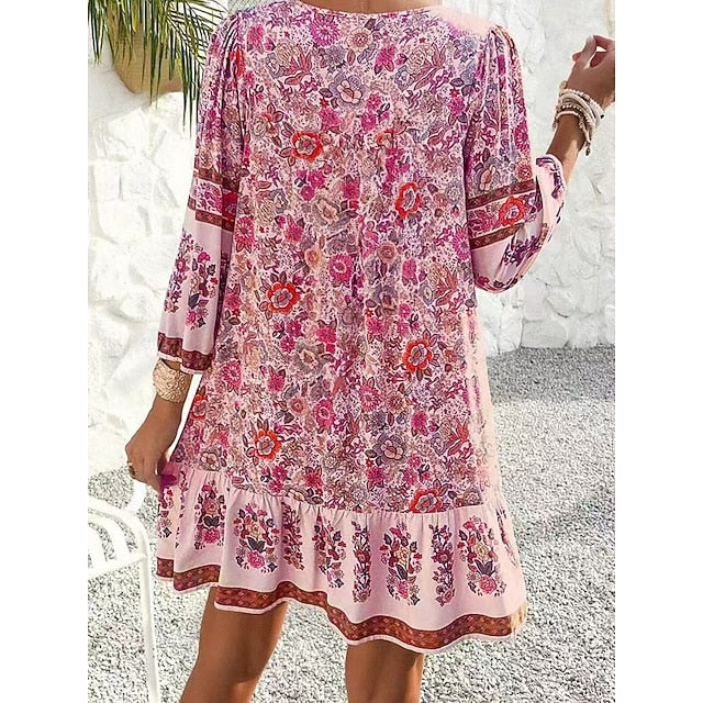 Women's Mini Dress Shift Dress Casual Outdoor Beach Loose