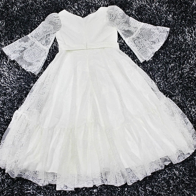 Dress Formal Flower Kid's Girl Lace Girls'