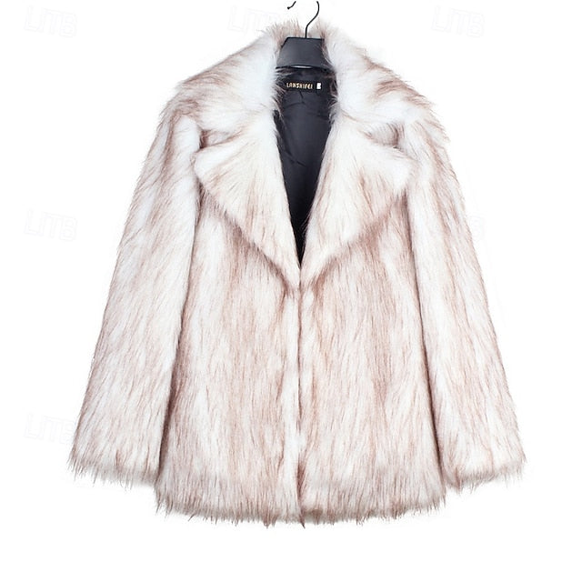 Faux Warm Coat Women's Fur Furs Comfortable