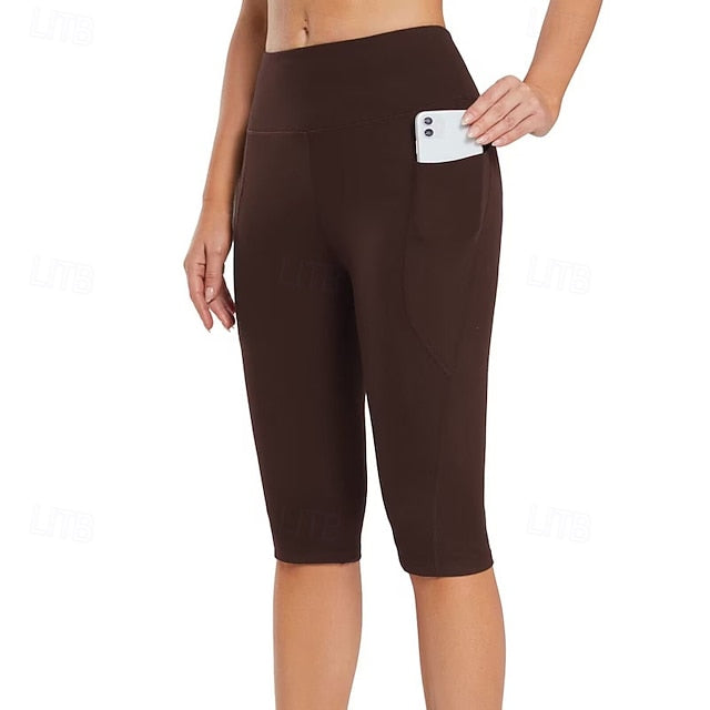 Women's Capri Pants Slacks Anti Chafing Shorts Cozy