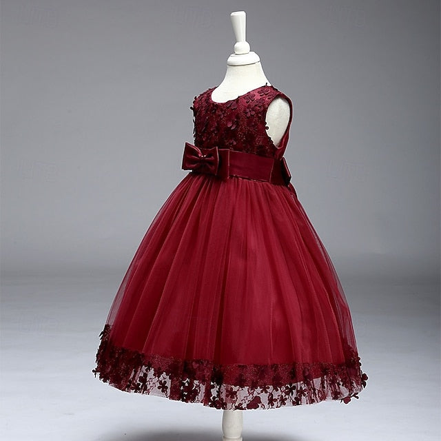 Girls' Flower Kid's Dress Princess Girl