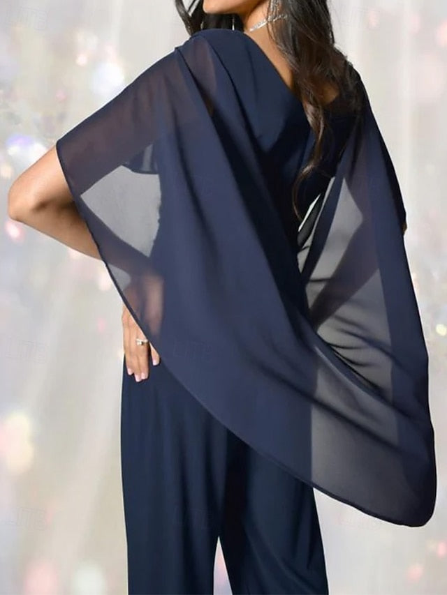 Dress Elegant Jumpsuit Mother the Pantsuit / Bride of Cape