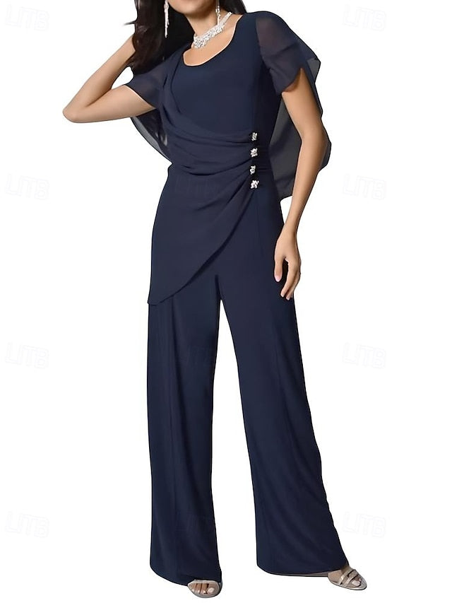 Dress Elegant Jumpsuit Mother the Pantsuit / Bride of Cape