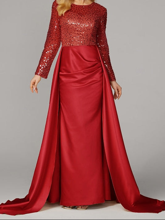 Elegant Floor Carnival Dress Gown Mermaid Evening Masquerade