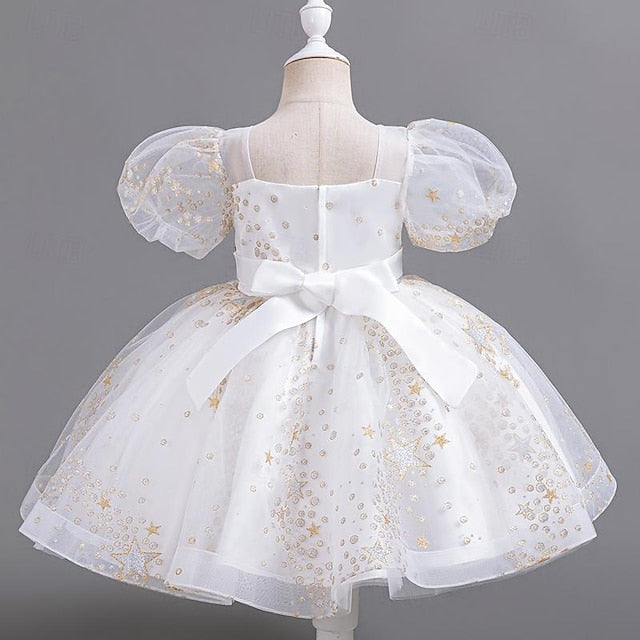 Sequin Flower Floral Party Dress Girls' Kids Girl