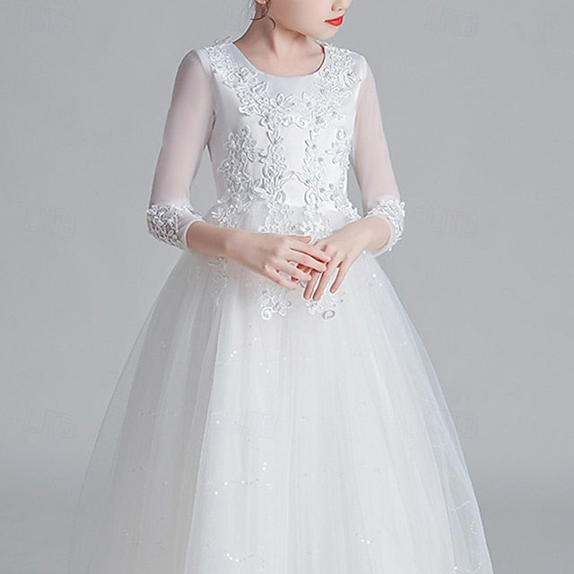 Flower Girl Girls' Kid's Princess Dress