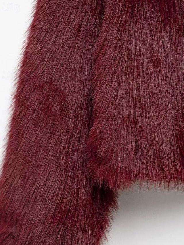 Leathers Fur Faux Warm Coat Furs Women's Comfortable