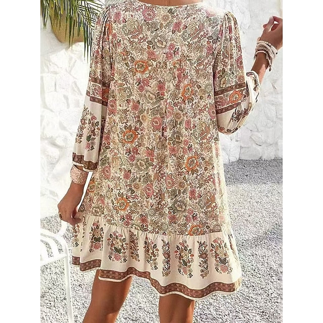 Women's Mini Dress Shift Dress Casual Outdoor Beach Loose