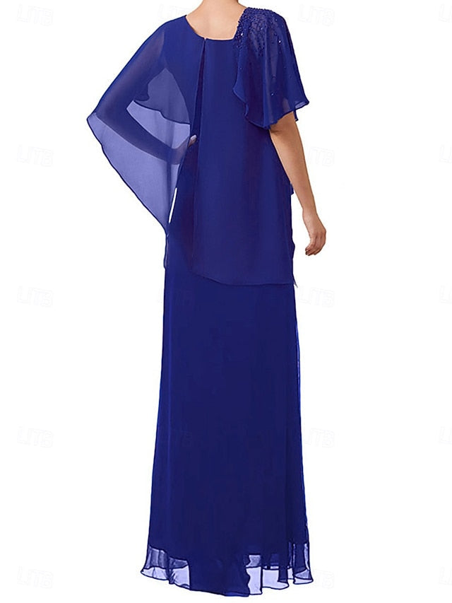 the Elegant of Square Simple Mother A-Line Neck Bride Dress