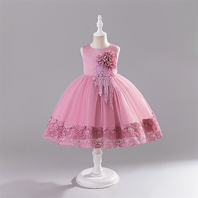 Girls' Princess Flower Dress Girl Kid's