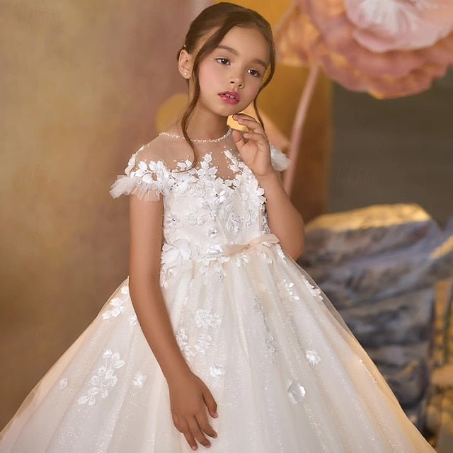 Dress Girl Flower Kids Girls' Party First Communion