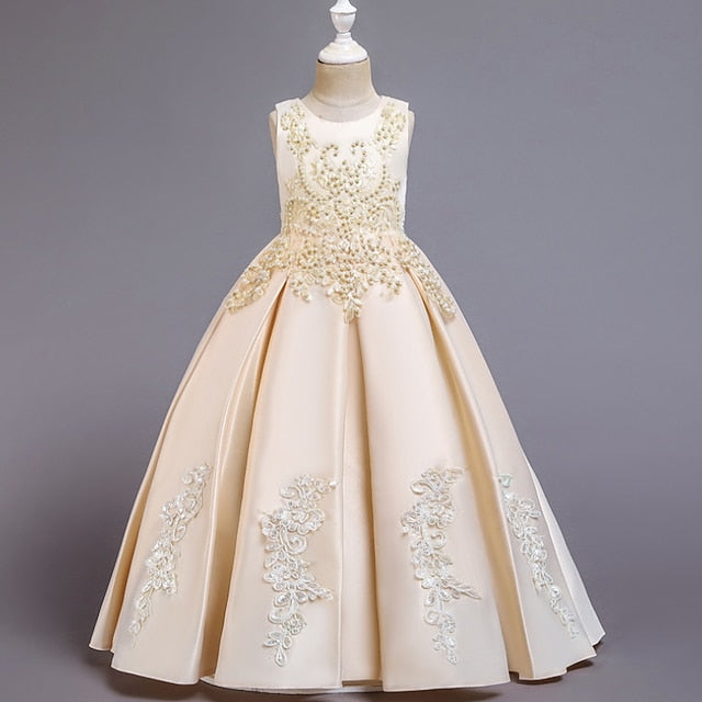 Wedding Girls' Girl Dress Flower Party