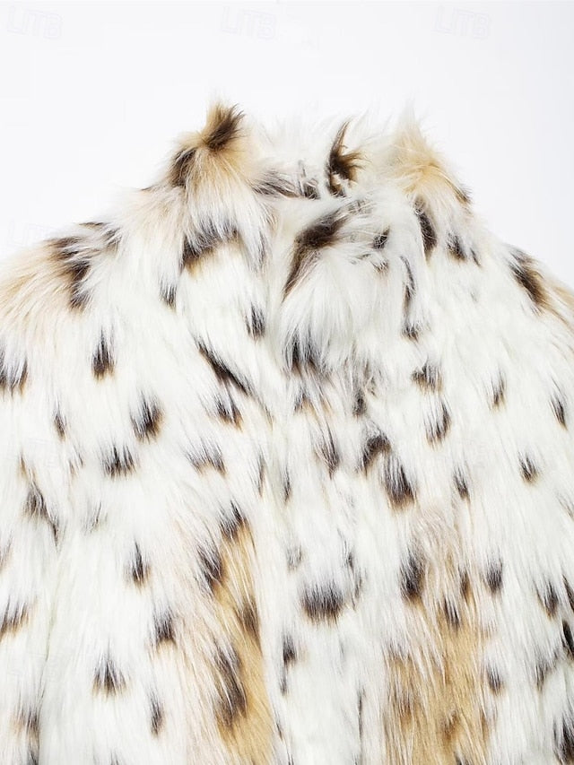 Comfortable Fur Women's Coat Warm Leathers Faux Furs