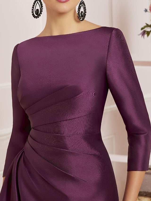 Dress of Sheath Guest Off Elegant Mother Wedding Bride the