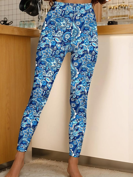 Women's Leggings Vacation Vintage Fashion Ankle-Length High