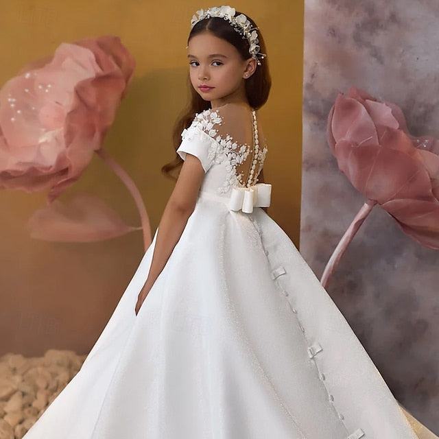 Girl Communion First Dress Girls' Party Flower