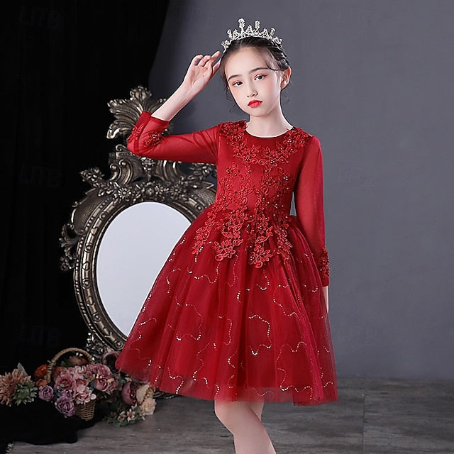 Dress Girl Princess Girls' Flower Kid's