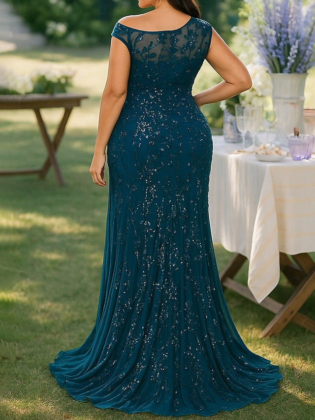 Sheath Column Floor Length Prom Dress Beaded Eembroidered Party