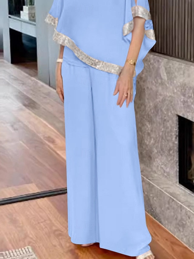 / the Jumpsuit of Dress Pantsuit Elegant Two Bride Mother Piece