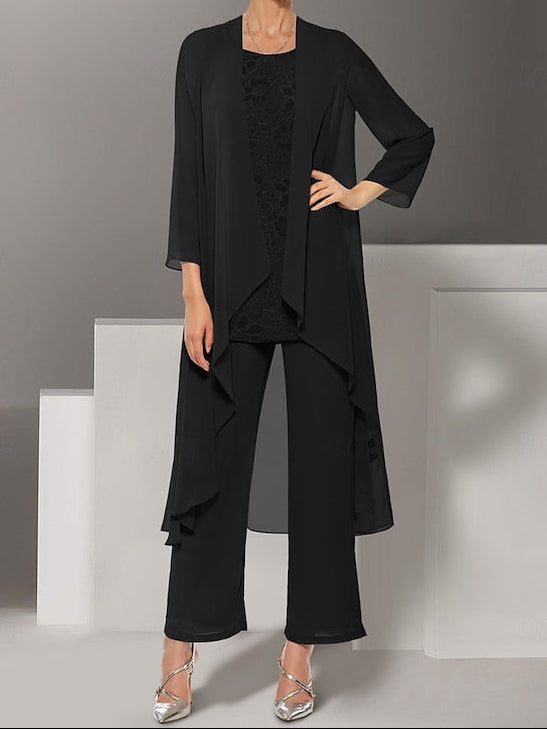 Elegant Bride Piece Pantsuit Wedding Beach the Mother 3 Dress of