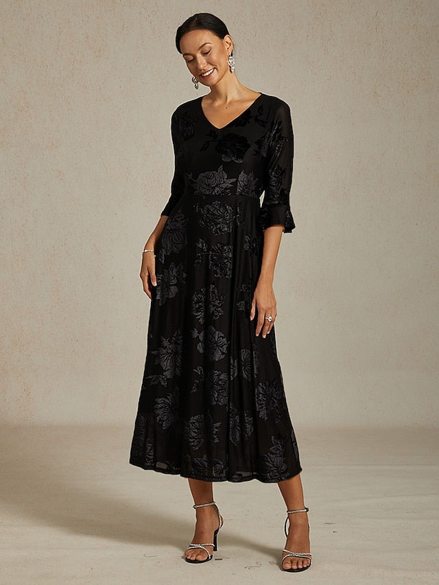 Women's Midi Dress A Line Dress Elegant Birthday Cocktail