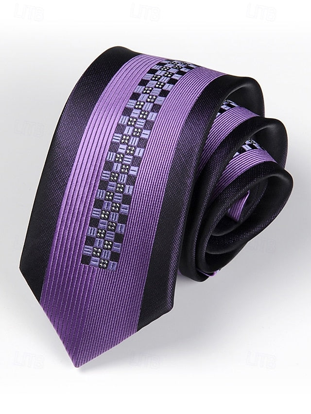 Men's Tie Positioning Narrow Pattern 6cm Stripe -