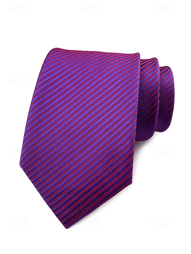 tie striped satin Men's
