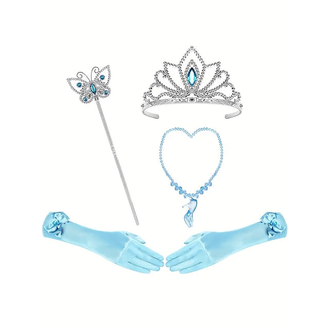 Frozen Elsa Princess Party Dress Theme Tulle Flower Costume Girl