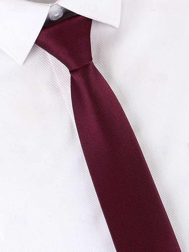 and Zip - Pre-Tied Classic Stripes Men's Ties Narrow