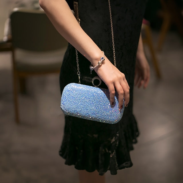 PU Bags Clutch Evening Bag Women's Wristlet Leather
