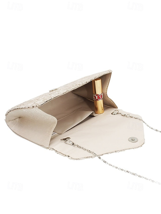 Strap Lace with Evening Clutch Women's Chain Bag