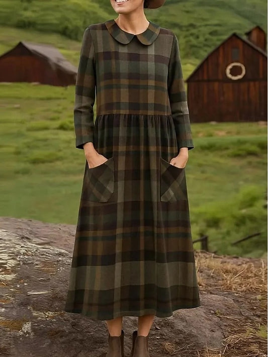 Women's Midi Dress Sheath Dress Pleated Dress Vacation