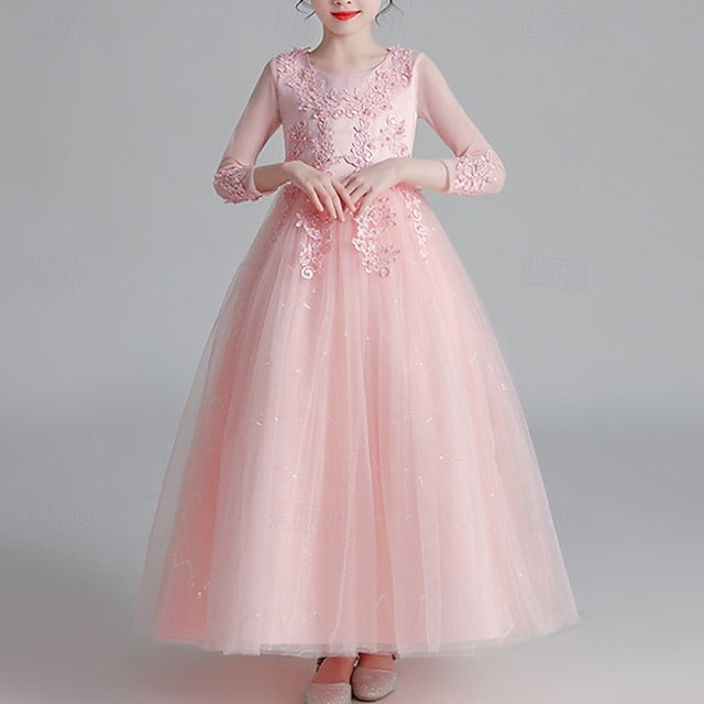 Flower Girl Girls' Kid's Princess Dress
