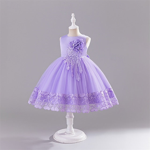 Girls' Princess Flower Dress Girl Kid's