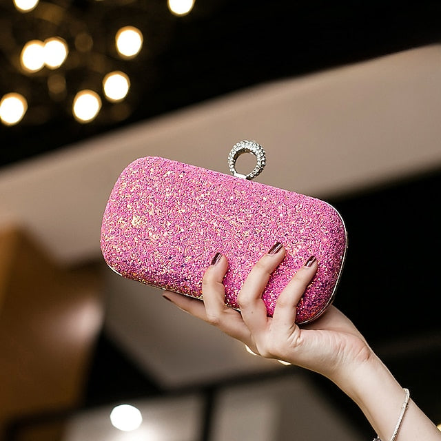 PU Bags Clutch Evening Bag Women's Wristlet Leather