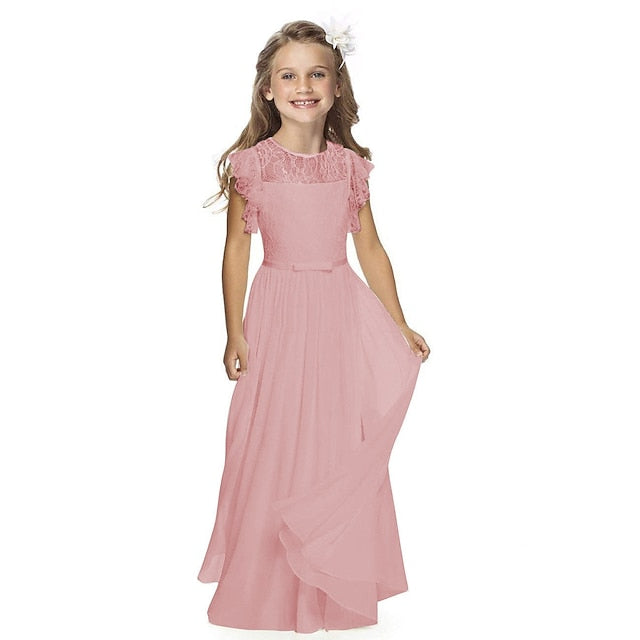 Girls' Performance Flower Dress Wedding Party Girl